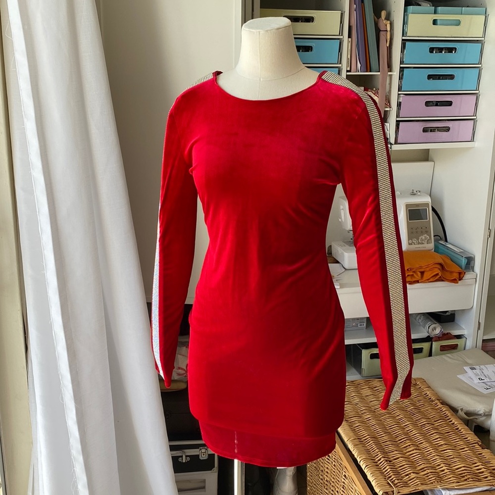 NWOT sparkling sleeves Dress